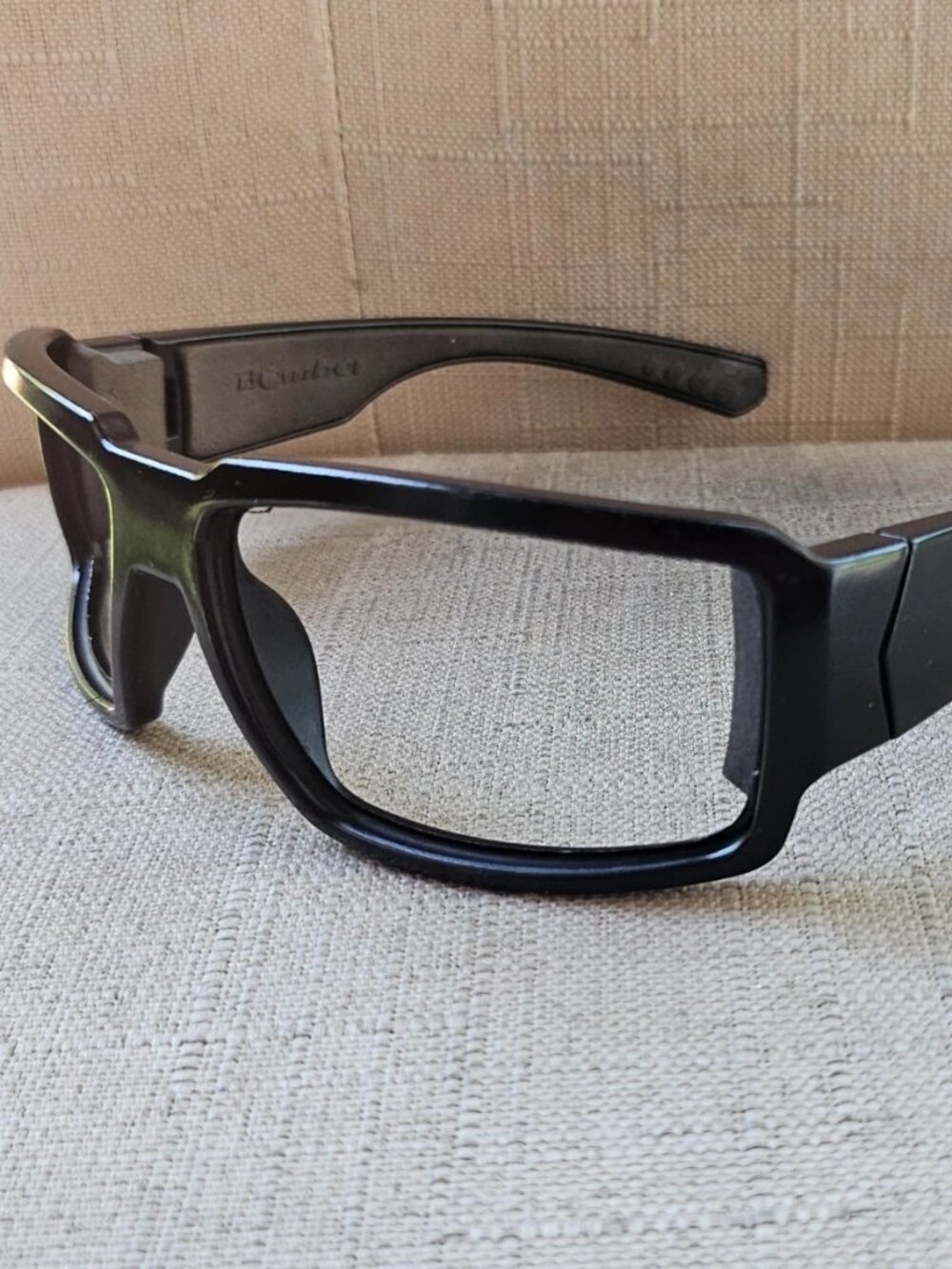 Bomber Men Eyeglasses Frame Black Wrap Style Sunglasses Frame W/ Cushioned